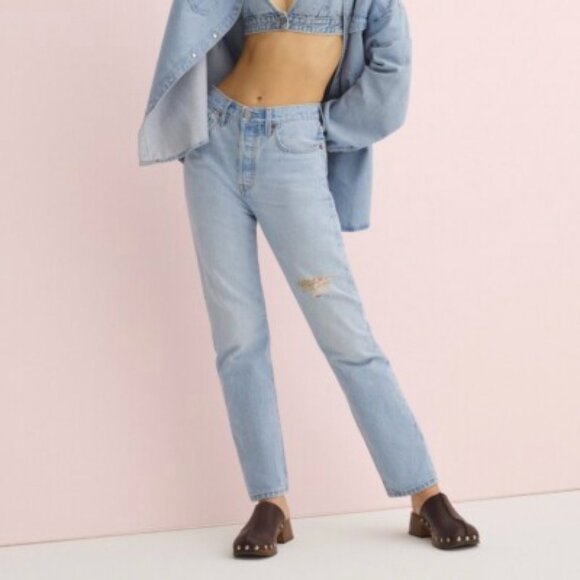 LEVI'S Women's size 32 x 29.5" She's Crafty 501 Women's Original Fit Jeans - Picture 16 of 16